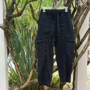 Eileen Fisher M Linen Cargo Pants